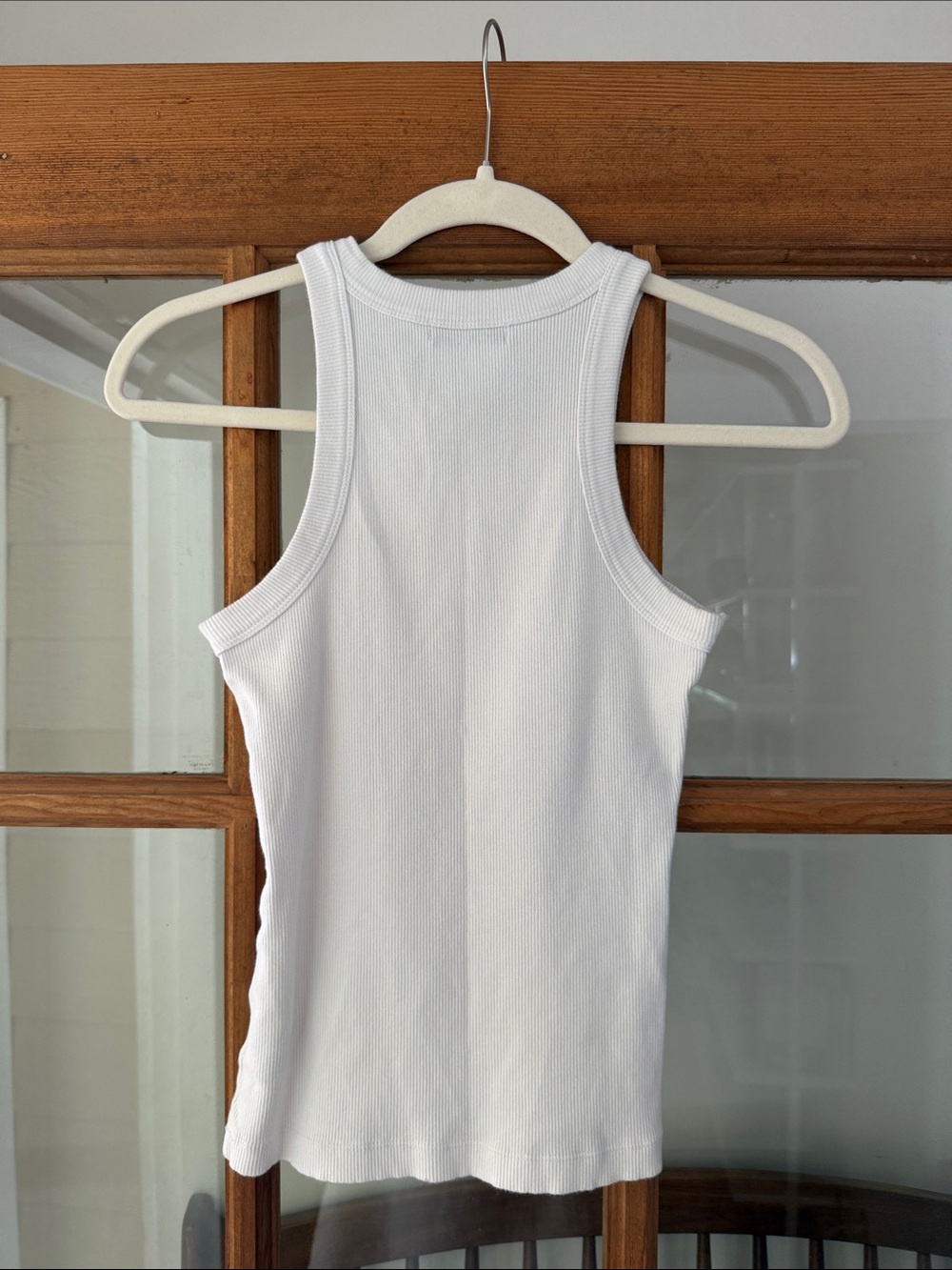 Z Supply White Ribbed Racer Tank - Picture 2 of 3